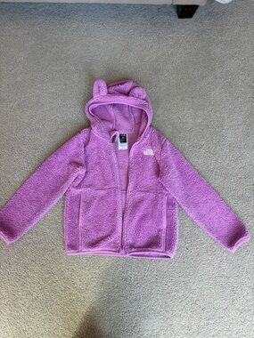 Girl’s North Face Pink/Lavender Plush Zip-Up Fleece